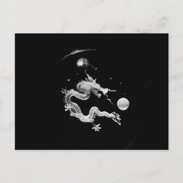 Cartão Postal Nascimento do Crystal Dragon, criaturas da fantasi (Frente)