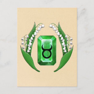 Cartão Postal Nascimento Mês Maio Taurus