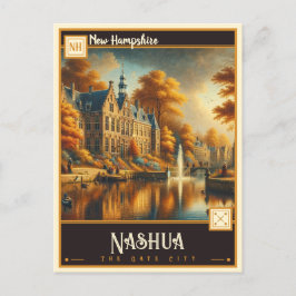 Cartão Postal Nashua, Nova Hampshire | Vintage
