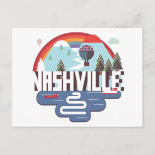 Cartão Postal Nashville em Desenho