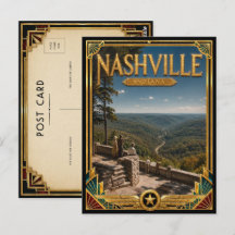 Nashville Indiana Arte Deco Vintage Idade Dourada
