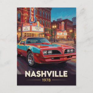 Cartão Postal Nashville Music City Street Cruiser 1978 Tennessee