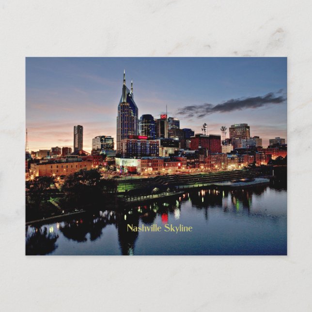 Cartão Postal Nashville Skyline (Frente)