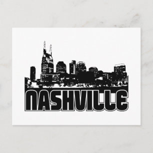 Cartão Postal Nashville Skyline