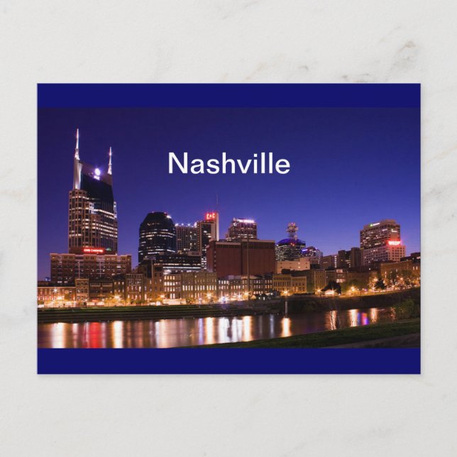 Cartão Postal Nashville Skyline (Frente)