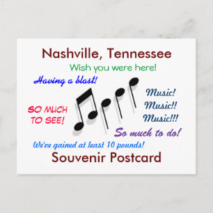 Cartão Postal Nashville Souvenir