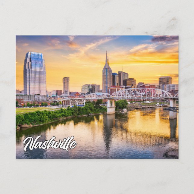 Cartão Postal Nashville, Tennessee, Estados Unidos (Frente)