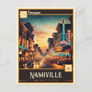 Cartão Postal Nashville, Tennessee | Vintage