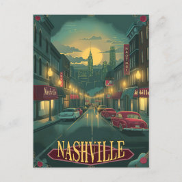 Cartão Postal Nashville, Tennessee | Vintage
