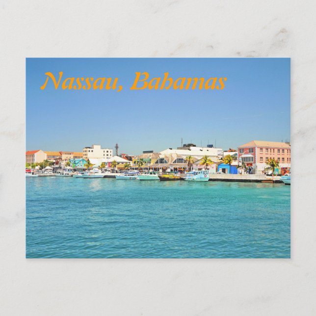 Cartão Postal Nassau, Bahamas (Frente)