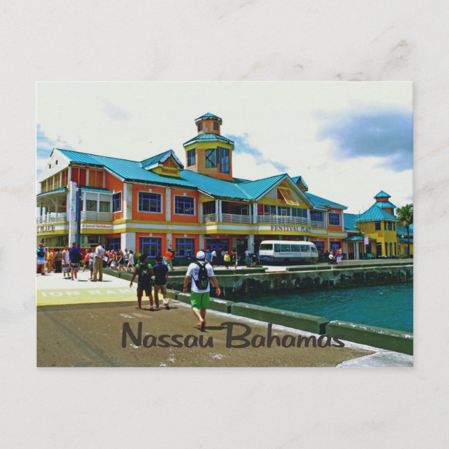 Cartão Postal Nassau Bahamas (Frente)