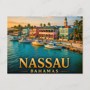 Cartão Postal Nassau Bahamas Escapada na Ilha Caribenha 📍