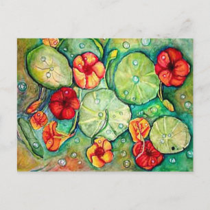 Cartão Postal Nasturtium Water Fantasy
