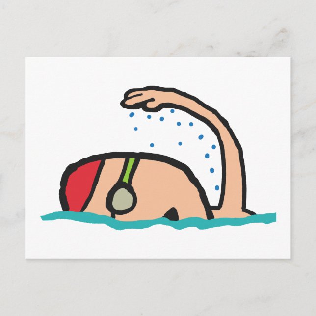 Cartão Postal Natação (Frente)