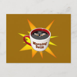 Cartão Postal Natação da manhã...
