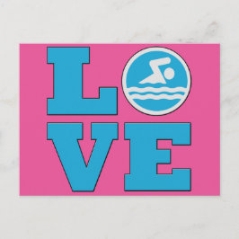 Cartão Postal Natação para nadadores ou treinadores competitivos