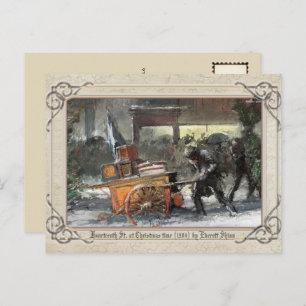 Cartão Postal Natais vintages da Décima Quarta Rua no Natal