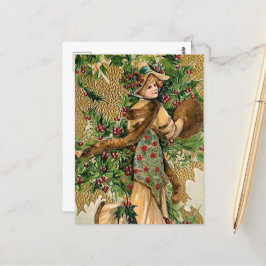 Cartão Postal natais vintages festivos