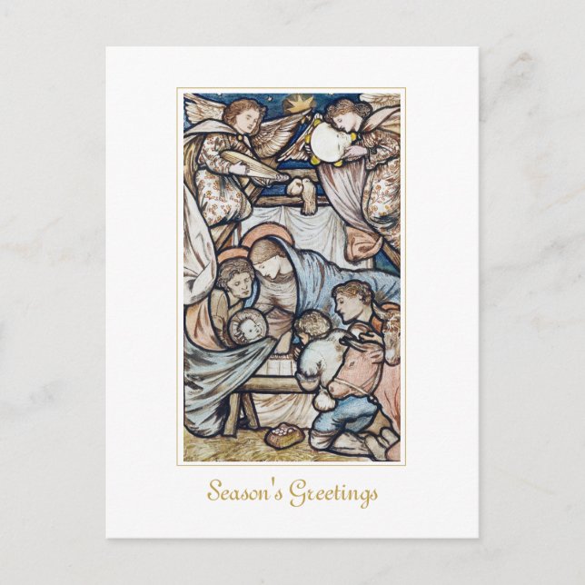 Cartão Postal Natais vintages Natividade (Frente)