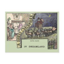 Natais vintages, Papais noeis, renas e crianças