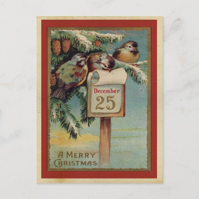 Cartão Postal Natal Antigo (Frente)
