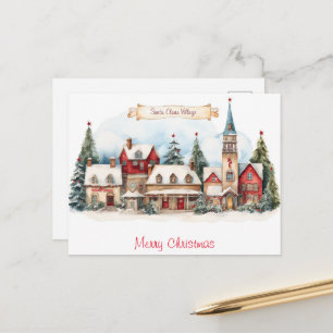 Cartão Postal Natal Antigo Feliz