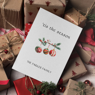 Cartão Postal Natal Balls é a estação