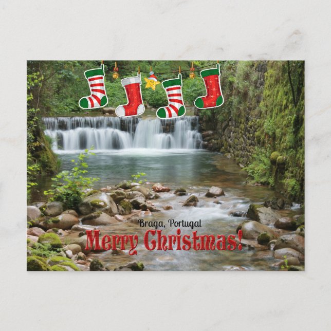 Cartão Postal Natal, Braga, Portugal (Frente)