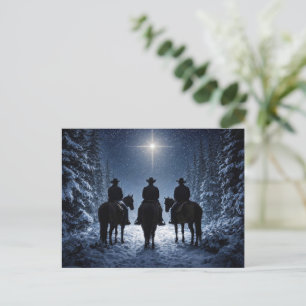 Cartão Postal Natal Country Western Cowboy