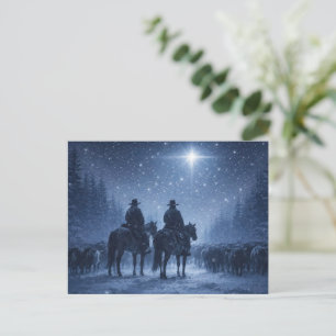 Cartão Postal Natal Country Western Cowboy