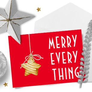Cartão Postal Natal da Ornação das Estrelas da feliz Tudo