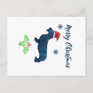 Cartão Postal Natal Dachshund