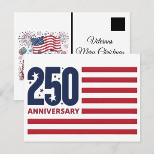 Cartão Postal Natal de 2025 Durante o Semiquincentenário da Amér