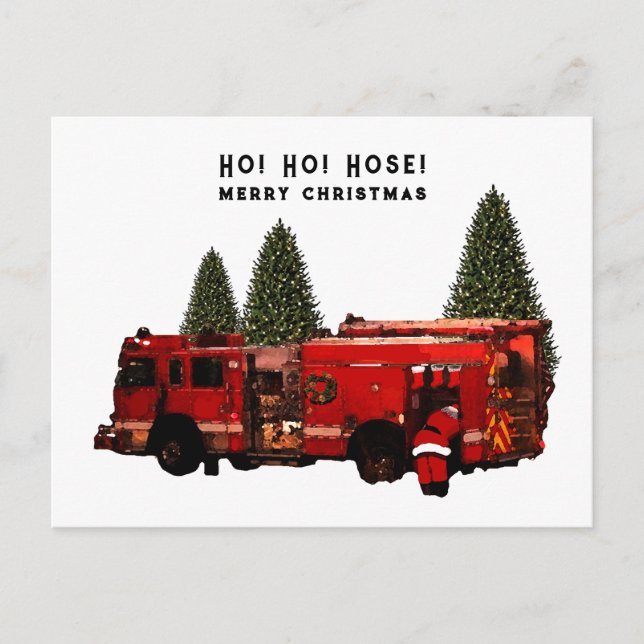 Cartão Postal Natal do Bombeiro (Frente)