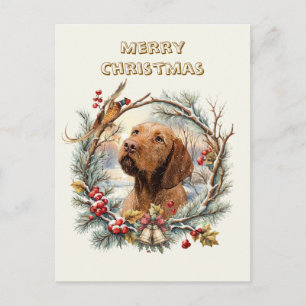 Cartão Postal Natal do Vizsla