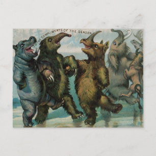 Cartão Postal Natal dos Glaciares Vitorianos