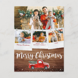 Cartão Postal Natal em Caminhão Antigo | Colagem de Fotos com Pr