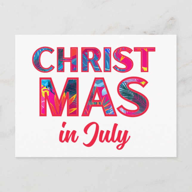 CARTÃO POSTAL NATAL EM JULHO (Frente)