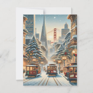 Cartão Postal Natal em São Francisco – Golden Gate
