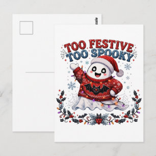 Cartão Postal Natal Fantasmagórico Demais