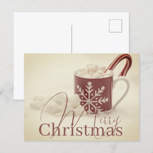 Cartão Postal Natal Feliz Cacau Antigo