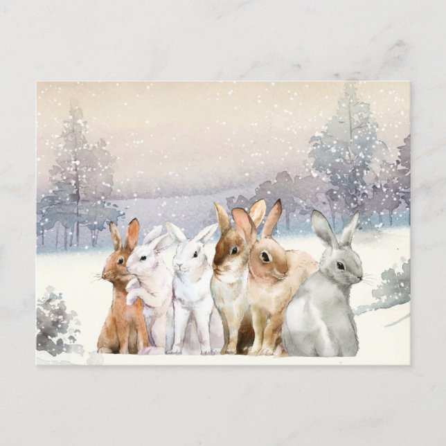 Cartão Postal Natal/Feriado Adorável (Frente)