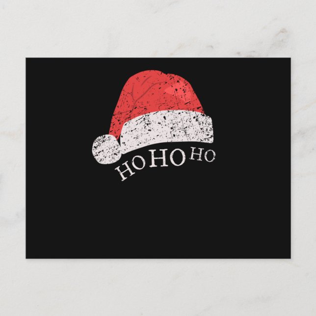 Cartão Postal Natal - Ho Ho Ho (Frente)