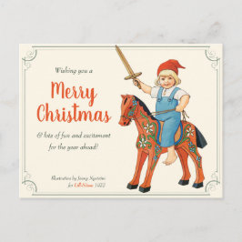 Cartão Postal Natal Jenny Nyström Lill-Nisse montado CC0311