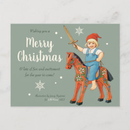 Cartão Postal Natal Jenny Nyström Lill-Nisse montado CC0323