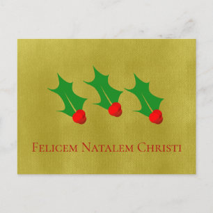 Cartão Postal Natal latim