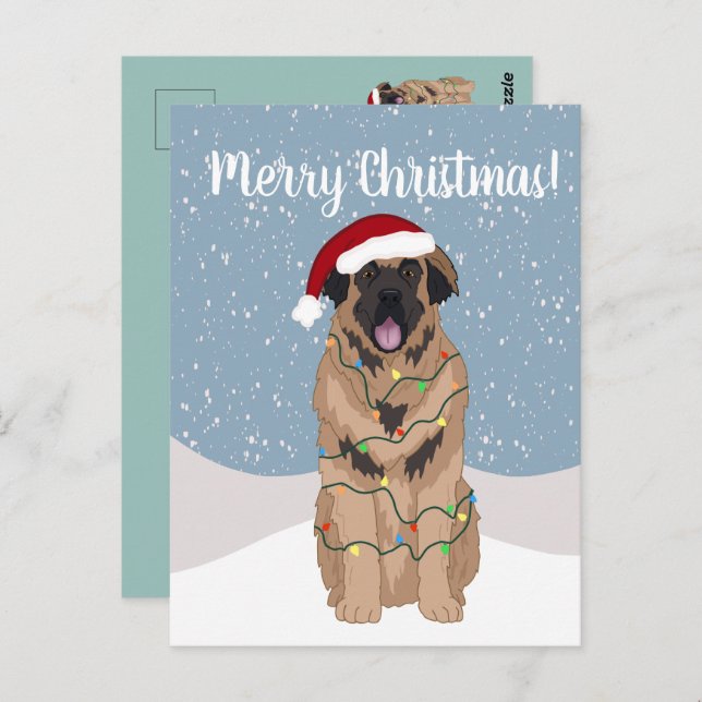 Cartão Postal Natal Leonberger (Frente/Verso)