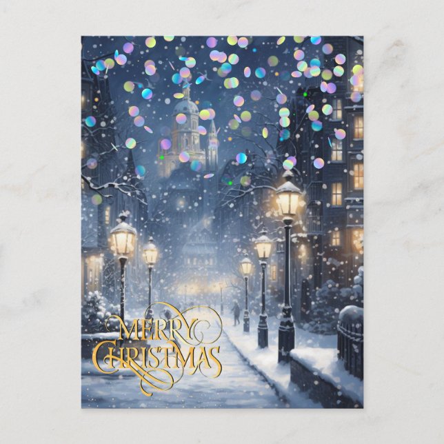 Cartão Postal Natal na cidade. (Frente)