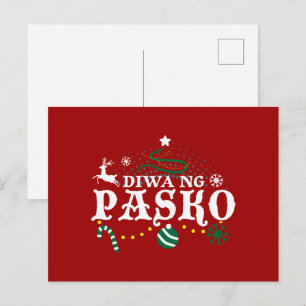 Cartão Postal Natal nas Filipinas - Diwa ng Pasko