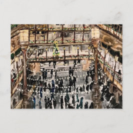 Cartão Postal Natal no Arcade por Desenhos Selvagens